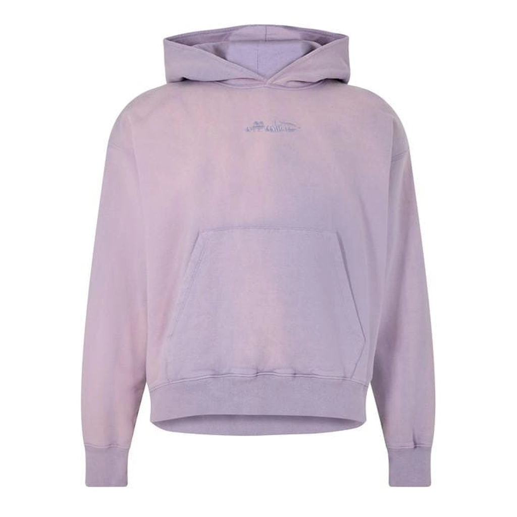 Off White Logo Hoodie - Purple